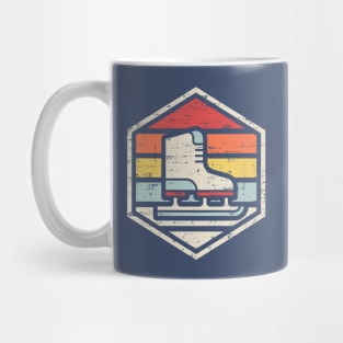 Retro Badge Ice Skate Mug